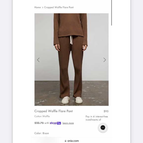 Onia brown waffle set - Picture 3 of 3